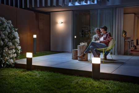 Lampa Ogrodowa Zewnętrzna Kinkiet Elewacyjny LED 12.5W 950lm 3000K IP44 Szary Endura Ledvance