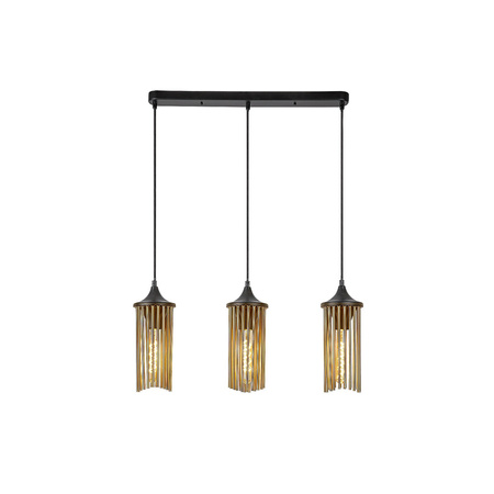 Lampa Wisząca Sufitowa 3x E27 Czarny Nowoczesny Roxas Rabalux