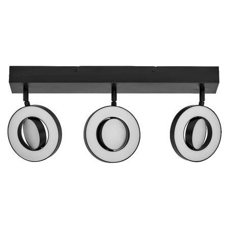 Oprawa Sufitowa Ścienna Lampa Punktowa LED Reflektor 3-Punktowy Dekoracyjny 29W Czarna LEDVANCE
