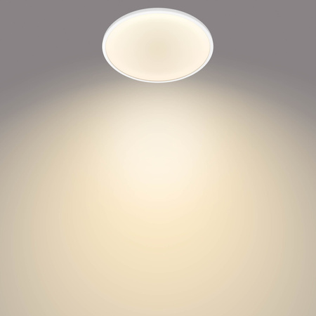 Lampa Sufitowa Plafon LED 15W 1300lm 2700K SceneSwitch Biała Super Slim CL550 Philips