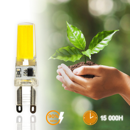 Żarówka LED G9 Kapsułka 5W = 50W 550lm 6500K Zimna 360° FILAMENT LUMILED