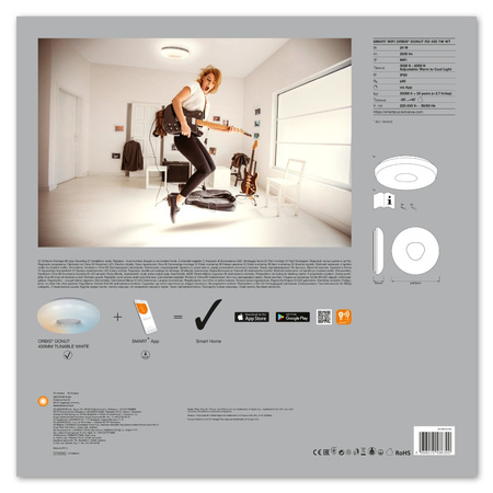 Plafon LED Lampa Sufitowa Oprawa Natynkowa 26W 1150lm CCT Ściemnialna Okrągła Biały SMART+ WiFi Donut Ledvance