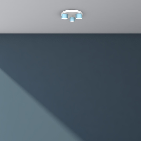 Lampa Sufitowa DIXIE Niebieska Biała 3xGX53 Milagro