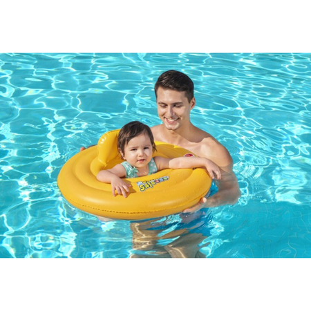 Koło Dmuchane do Pływania Siedzisko dla Dzieci Basenowe Żółte