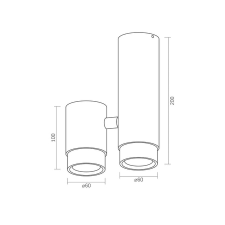 Oprawa Natynkowa HALOGENOWA SPOT Lampa Sufitowa 1x GU10 Czarna ARIZA Videx