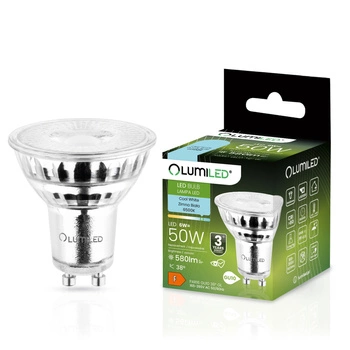 Żarówka LED GU10 Reflektor PAR16 6W = 50W 580lm 6500K Zimna 38° LUMILED