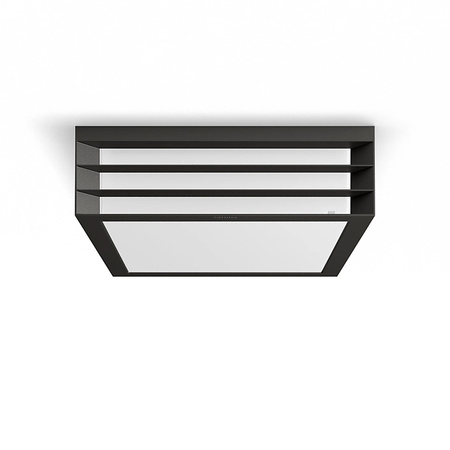 Lampa Ogrodowa Zewnętrzna Plafon 2x E27 IP44 Antracyt Moonshine Philips