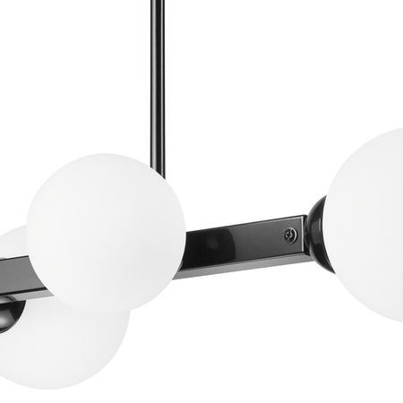 Lampa Sufitowa ASTRO 4xG9 Szklane Klosze Kule Czarna LM-4.161 Lamkur