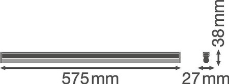 Lampa Oprawa Liniowa Listwa Oświetleniowa 10W 1000lm 4000K Neutralna Biały Batten Ledvance