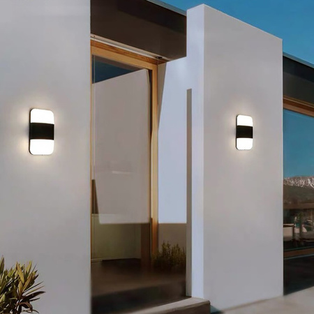 Lampa Ogrodowa Kinkiet Elewacyjny LED 2x7W 4000K IP54 CARINA