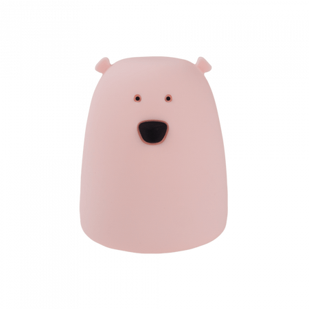 Lampka Nocna Dziecięca LED 3000K Ciepła + Wielokolorowa RGB Bateryjna Różowa MAŁY MIŚ MARY'S