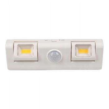 Lampka Podszafkowa LED Samoprzylepna z Czujnikiem Ruchu na Baterie 4000K 2xAA Biała