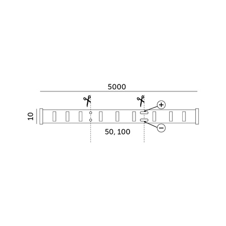 Taśma Pasek LED 7.2W RGB 5050LED 12V 5m Tramo Kobi