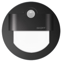 Oprawa Schodowa LED 2,4W 6500K 230V IP20 Czarny mat RUEDA z Czujnikiem Ruchu Skoff