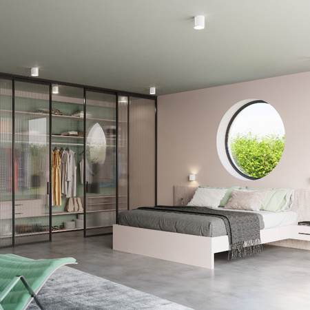 Lampa Sufitowa Oprawa Natynkowa SPOT TUBA G9 Cylindryczna Biała Nowoczesna Inez Sollux