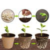 Zestaw 24x Doniczki Torfowe 8x8 cm do Rozsady Wysiewu Pikowania Na Sadzonki Biodegradowalne Okrągłe