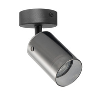 Oprawa Ścienno-Sufitowa Reflektor Punktowy GU10 Czarna SMOKY Sanico Goldlux