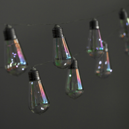 Girlanda Solarna Ogrodowa 20x LED Łańcuch Świetlny Ozdobne Kuleczki 5.8m