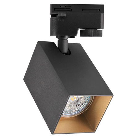 Reflektor Szynowy GU10 Czarny+Złoty do Szynoprzewodów Square POLUX