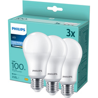3x Żarówka LED E27 A67 13W = 100W 1521lm 6500K Zimna 180° Essential Philips