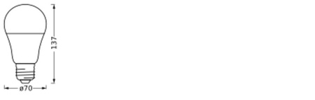 Żarówka LED E27 14W = 100W 1521lm RGBW CCT Ściemnialna SMART+ Matter WiFi Classic Ledvance