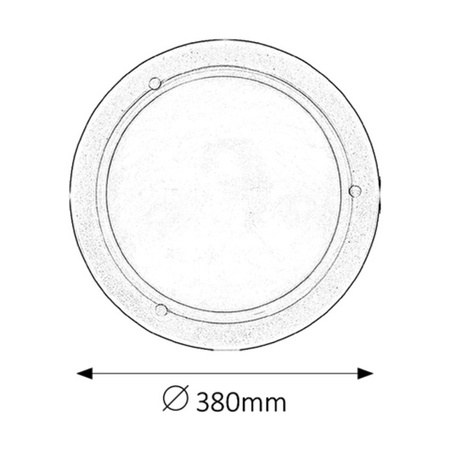 Plafon LED Lampa Sufitowa Oprawa Ścienna Natynkowa 2x E27 Biały Klasyczny