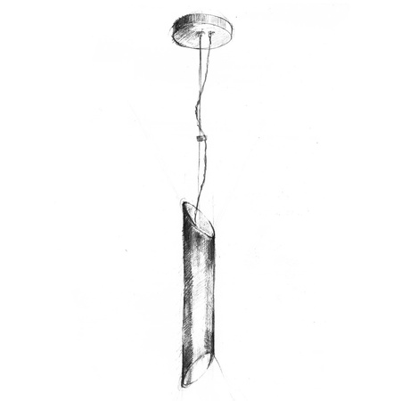 Lampa wisząca LIBRA 1xE14 Owalna Ścięte Końce Czerń Złoto MZ5009 Milagro by Maciej Zień Mosiądz