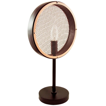 LAMPKA Stołowa ARETE E14 Czarno-złota GOLDLUX (Polux)