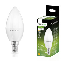 Żarówka LED E14 Świeczka B35 8W = 60W 880lm 4000K Neutralna 180° LUMILED