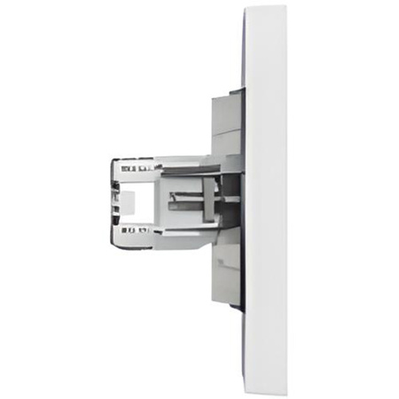 Gniazdo Komputerowe Podwójne Asfora 2x RJ45 Białe