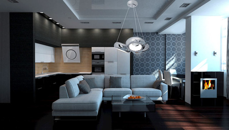 Lampa wisząca MERCURIO chrom okręgi 36W LED IP20 Metal styl nowoczesny Milagro