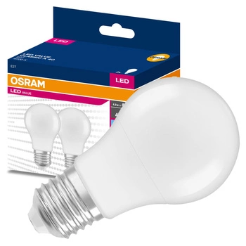 2x Żarówka LED A55 E27 4.9W = 40W 470lm 4000K Neutralna 200° VALUE CLASSIC Osram
