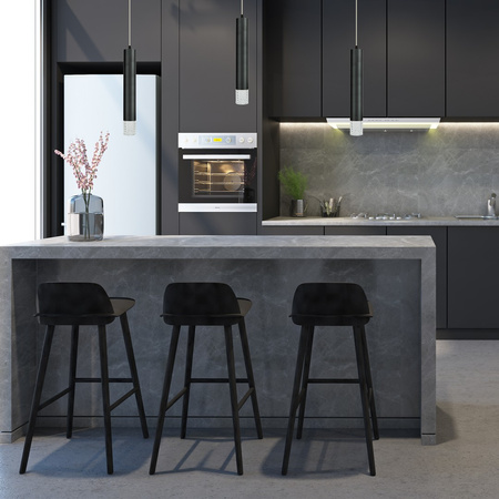 Lampa Wisząca Sufitowa TUBI Czarna 1xGU10 Milagro