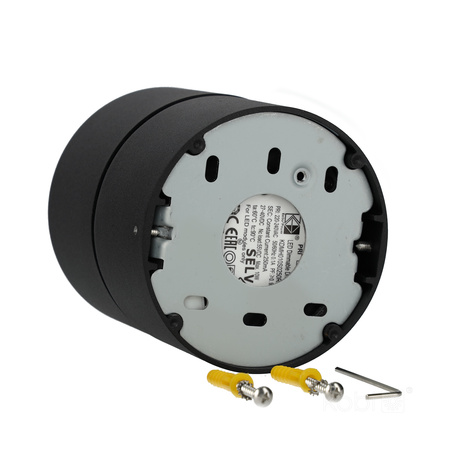 Oprawa Sufitowa Reflektor Regulowany LED 13.5W 850lm 3000K Ciepła Ściemnialna CRI90 Czarna Lahti Kobi