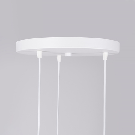 Lampa Sufitowa Wisząca Zwis 3x G9 Nieregularna Biała Nowoczesna Brina Sollux