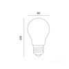 Żarówka LED E27 Kulka 7W 780lm 4000K Neutralna 360° Filament Line Kobi