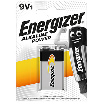 Bateria Alkaiczna ENERGIZER Alkaline Power E 6LR61 6F22 9V 1szt Blister