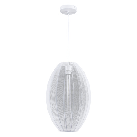 Lampa Sufitowa Wisząca Zwis E27 Biała JAPANDI Sanico Goldlux