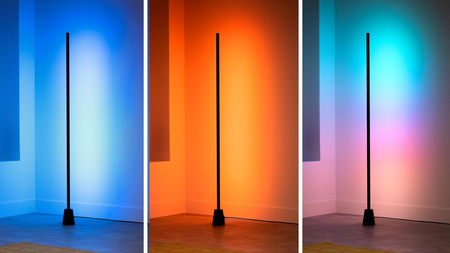 Lampa Podłogowa LED Gamingowa RGBIC Gradient 135cm Floor Light Inteligentna SMART WiFi Bluetooth Aplikacja WiZ