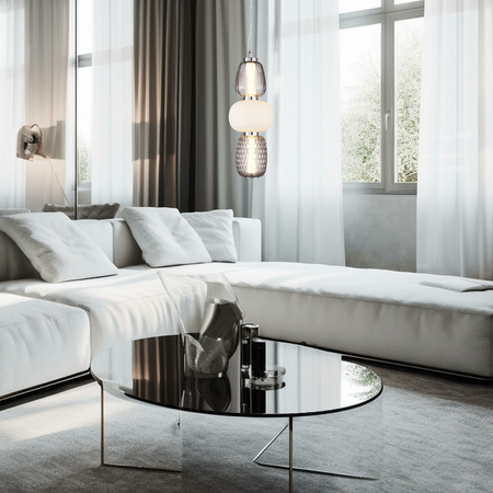 Lampa Wisząca Sufitowa CARO SMOKED 28W LED Milagro