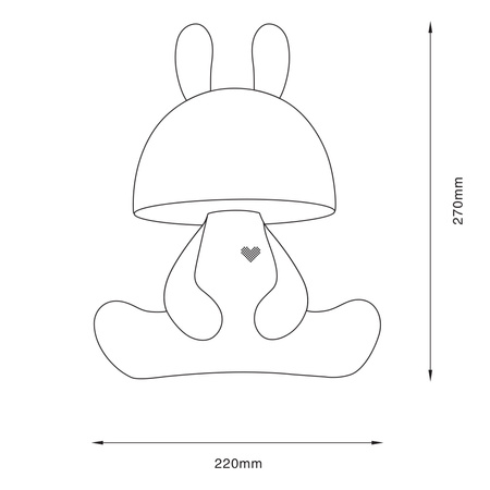 Lampka Dekoracyjna LED 2.5W 59lm 4000K Neutralna Czarna czerwony Złota Ściemnialna Fancy Sanico Goldlux