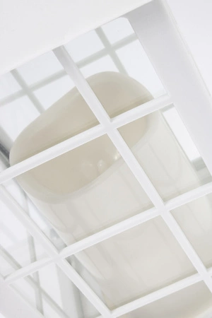 Lampa Solarna Ogrodowa LED Wisząca Latarenka Biała 27cm