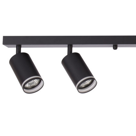 Oprawa Ścienno-Sufitowa Reflektor Punktowy 6x GU10 Czarna PARIS Sanico Goldlux