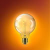 Żarówka LED E27 Kula G95 3.1W = 25W 270lm 1800K Ciepła CRI90 300° FILAMENT Vintage Bursztynowa Ściemnialna Decorative Philips