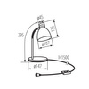 Lampka biurkowa LED E14 ZARA HR-40-B Czarna 360° Kanlux