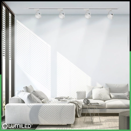 Zestaw Szyna Oświetleniowa Szynoprzewód 1,5m + 3x Reflektor Szynowy GU10 AR111 VICTUS BIAŁY