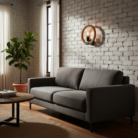 Kinkiet Lampa Ścienna ROPE LINE Loft Arthur E27 - GOLDLUX (Polux)