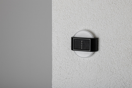 2x Lampa Solarna Ogrodowa LED Kinkiet Elewacyjny Góra Dół Oprawa Okrągła