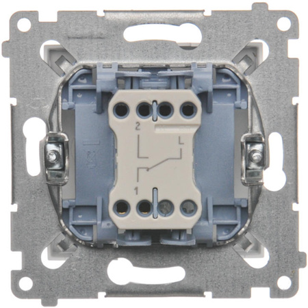 Włącznik Światła Pojedynczy Schodowy Wyłącznik Jednobiegunowy Biały DW6.01/11 KONTAKT SIMON