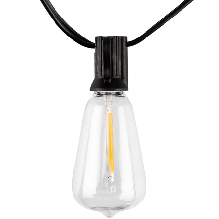 ZESTAW Girlanda Solarna PYRIS 40x LED 2700K 14,5m PILOT + Adapter Sieciowy 8W LUMILED